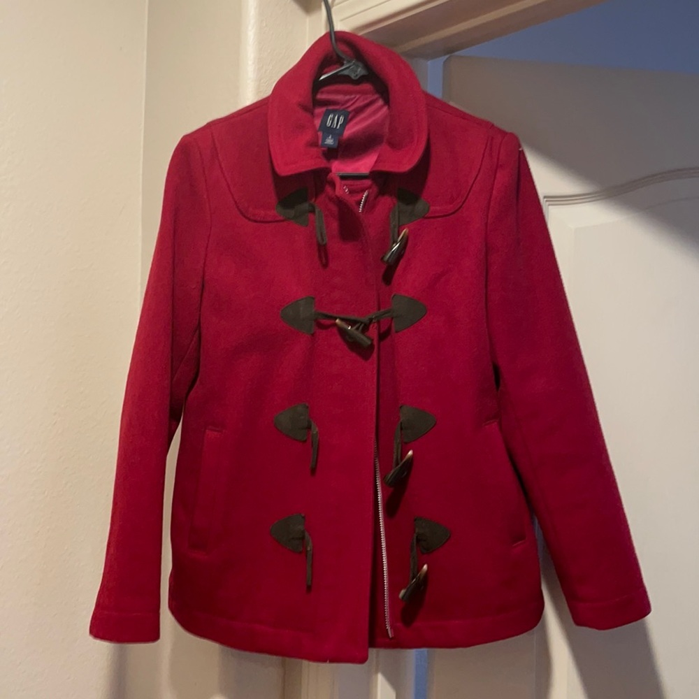 GAP Wool Blend Toggle Button Jacket